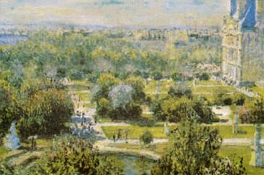 Claude Monet View of Tuileries Gardens, Paris France oil painting art